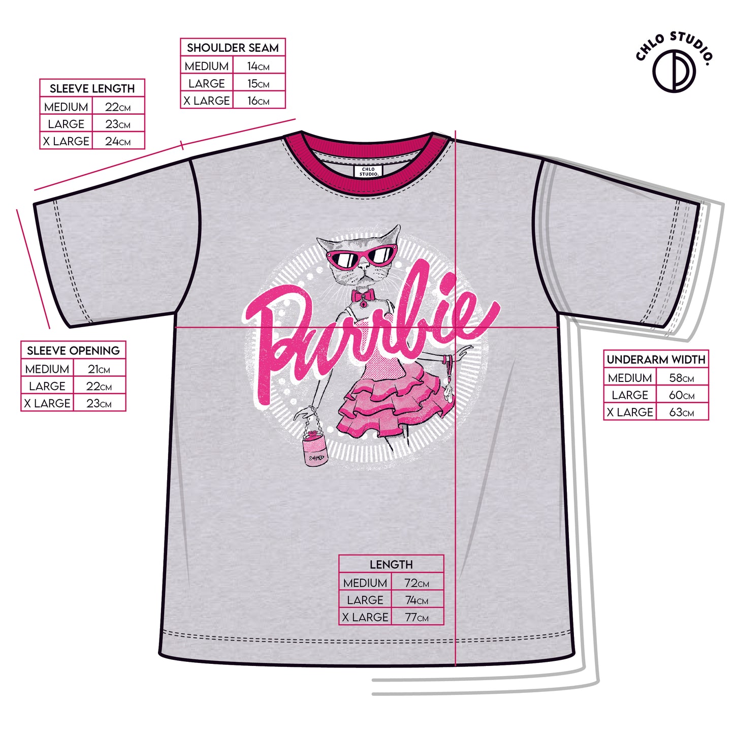 Purrbie Tee Full Length