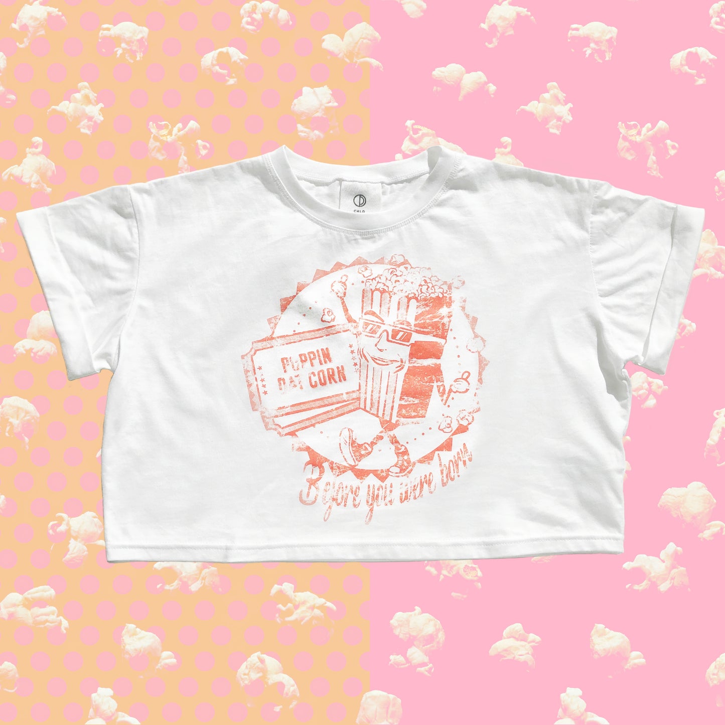Graphic T-shirt, Cute Design, POPPIN DAT CORN